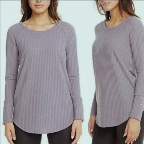 Chaser Waffle Knit Top Thermal Long Sleeves - Picture 1 of 7